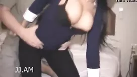 Juicy big boobed Asian chick got pounded from behind