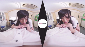 Horny Asian teen chick is hotly exciting her fucker with tight blowjob