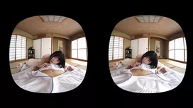 Fuck hungry Japanese teen sneaks in fucker's bed and starts fondling his cock