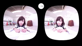 Adorable Japanese student chick does great deepthroat blowjob to her fucker