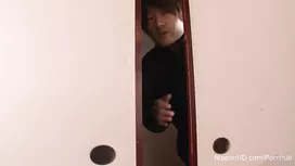 Japanese sexy chick enjoys fucking with double ended vibrator sex toy