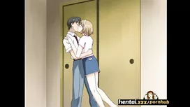Horny hentai girl meets a handsome guy at the beach and enjoys rough fuck