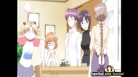 Steaming hot ginger hentai chick with huge tits does awesome tight deepthroat blowjob