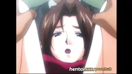 Cute hentai schoolgirls are getting pounded hard by mature man