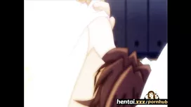Teen hentai chicks are erecting boyfriend's hard cock and enjoying cartoon threesome fuck