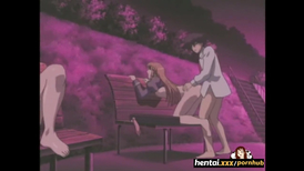 Hentai student is seducing and fucking hard two porn cartoon schoolgirls