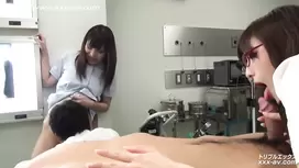 Japanese patient got involved in hardcore foursome fuck with nurses and doctor