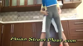 Skinny slender Thai girl is enjoying hardcore fuck with white tourist