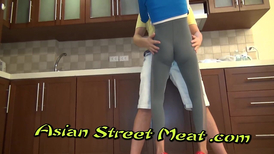 Skinny slender Thai girl is enjoying hardcore fuck with white tourist