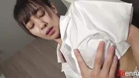Japanese whore with fantastic boobs fucked in many poses
