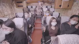 Bored girl getting fucked while traveling on the bus