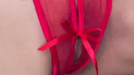 Horny housewife puts on new lingerie and masturbates